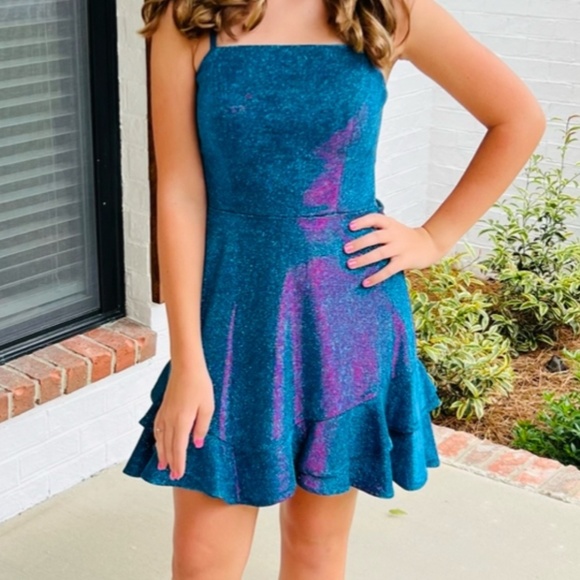 Dresses & Skirts - Pink and Blue Dress Women